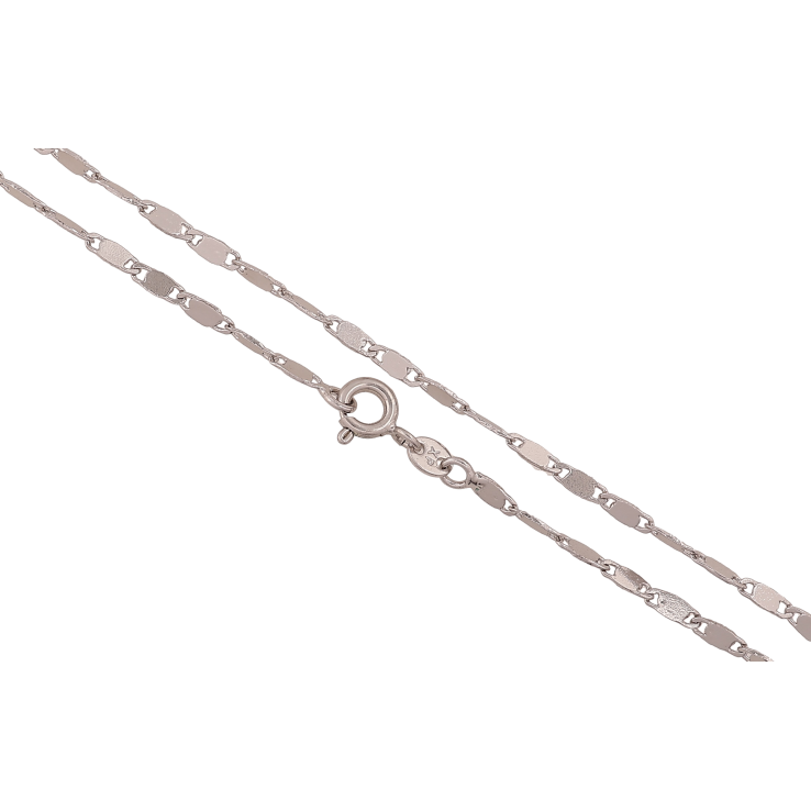 Ланцюжок Xuping колір Родій "Плетіння Фантазійне з намистинами" довжина 46см х 2.5мм фото №18 Ланцюжок Xuping колір Родій "Плетіння Фантазійне з намистинами" довжина 46см х 2.5мм фото №18