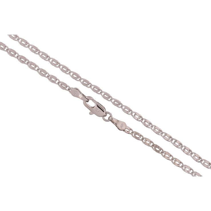 Ланцюжок Xuping колір Родій "Плетіння Пташине око" довжина 45см х 2.5мм фото №22 Ланцюжок Xuping колір Родій "Плетіння Пташине око" довжина 45см х 2.5мм фото №22