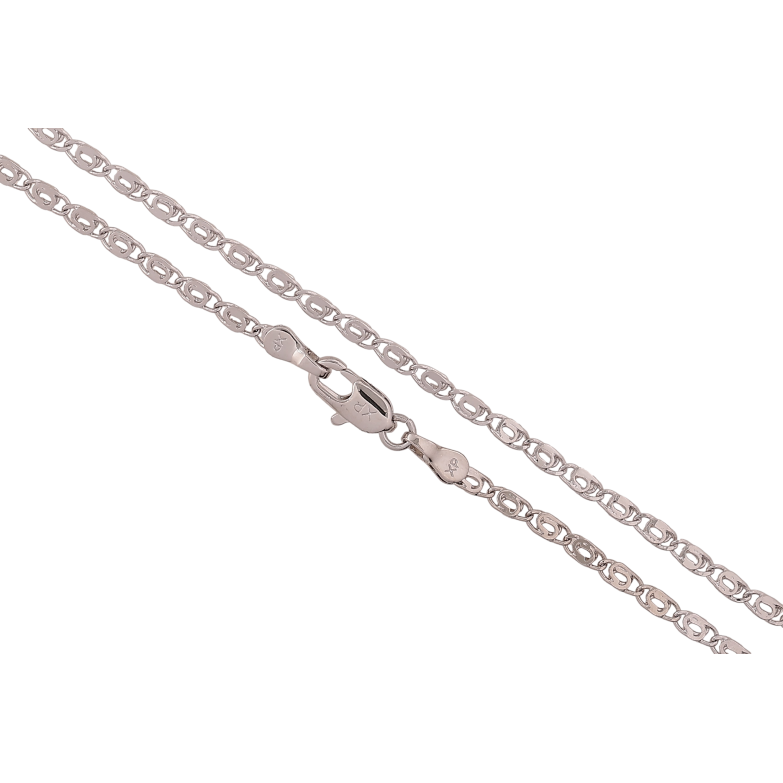 Цепочка Xuping цвет Родий "Плетение Птичий глаз" длина 45см х 2.5мм фото №1