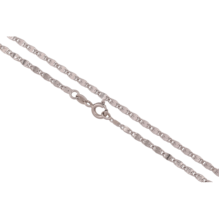 Цепочка Xuping цвет Родий "Плетение Улитка" длина 45см х 2.5мм фото №9 Цепочка Xuping цвет Родий "Плетение Улитка" длина 45см х 2.5мм фото №9