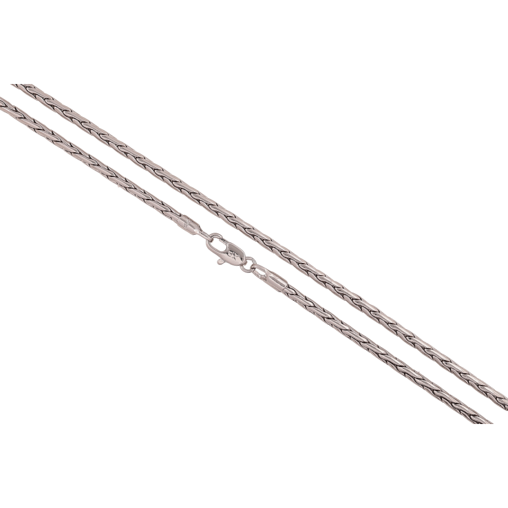 Цепочка Xuping цвет Родий "Плетение Колосок" длина 50см х 2мм фото №15 Цепочка Xuping цвет Родий "Плетение Колосок" длина 50см х 2мм фото №15