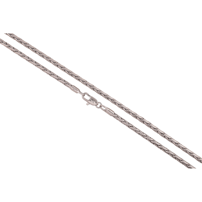 Цепочка Xuping цвет Родий "Плетение Колосок" длина 50см х 2мм фото №1 Цепочка Xuping цвет Родий "Плетение Колосок" длина 50см х 2мм фото №1