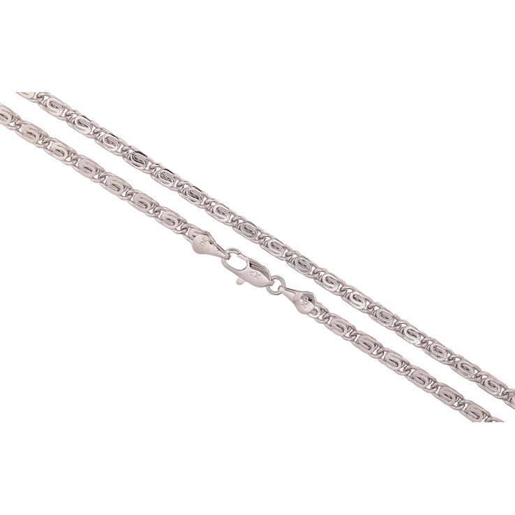 Цепочка Xuping цвет Родий "Плетение Улитка" длина 45см х 4мм фото №6 Цепочка Xuping цвет Родий "Плетение Улитка" длина 45см х 4мм фото №6