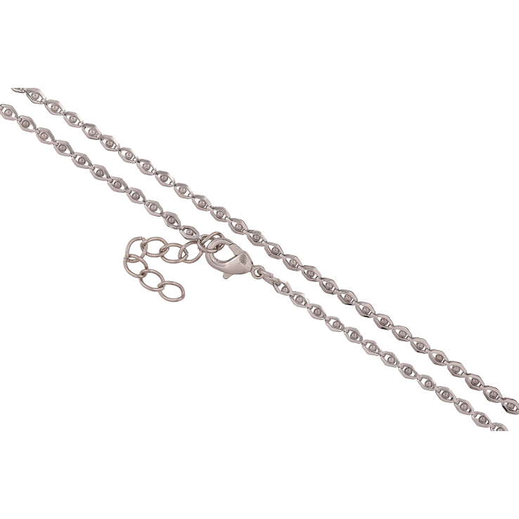 Ланцюжок Xuping колір Родій "Плетіння Фантазійне" довжина 50-53см х 3мм фото №25