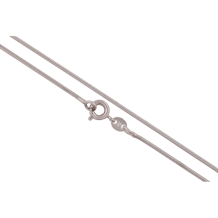 Ланцюжок Xuping колір Родій "Плетіння Ювелірний шнур" довжина 60см х 1мм фото №23