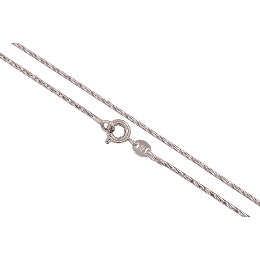 Ланцюжок Xuping колір Родій "Плетіння Ювелірний шнур" довжина 60см х 1мм фото №1