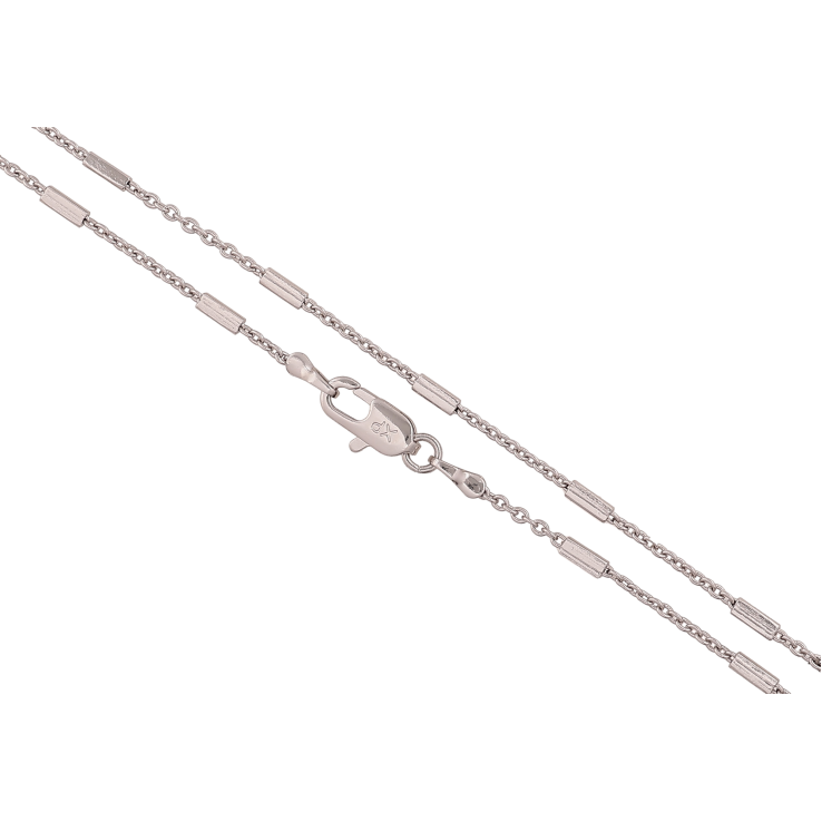 Ланцюжок Xuping колір Родій "Плетіння Якірне з циліндрами" довжина 46см х 1.5мм фото №16 Ланцюжок Xuping колір Родій "Плетіння Якірне з циліндрами" довжина 46см х 1.5мм фото №16