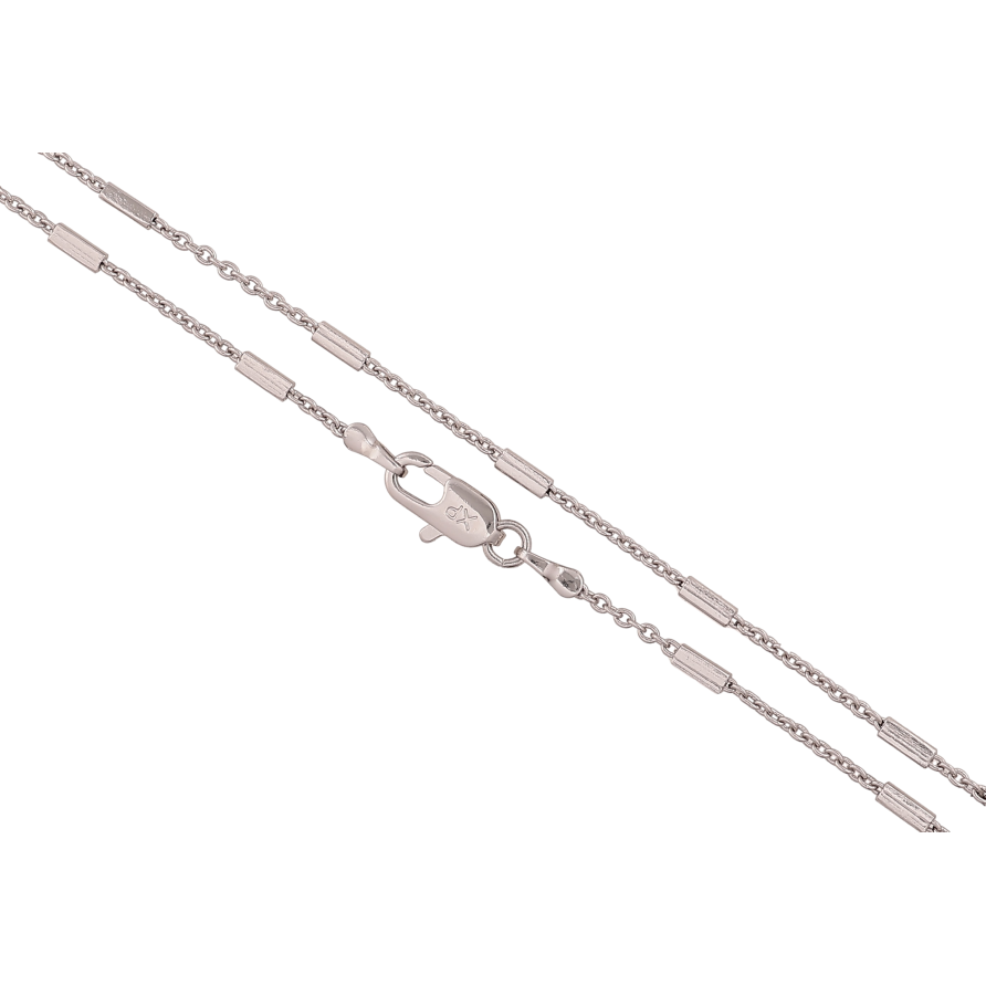 Ланцюжок Xuping колір Родій "Плетіння Якірне з циліндрами" довжина 46см х 1.5мм фото №1 Ланцюжок Xuping колір Родій "Плетіння Якірне з циліндрами" довжина 46см х 1.5мм фото №1