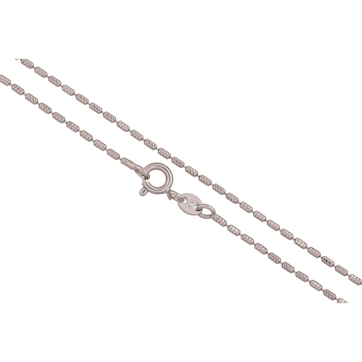 Ланцюжок Xuping колір Родій "Плетіння Перлина декоративна" довжина 44см х 1мм фото №15 Ланцюжок Xuping колір Родій "Плетіння Перлина декоративна" довжина 44см х 1мм фото №15