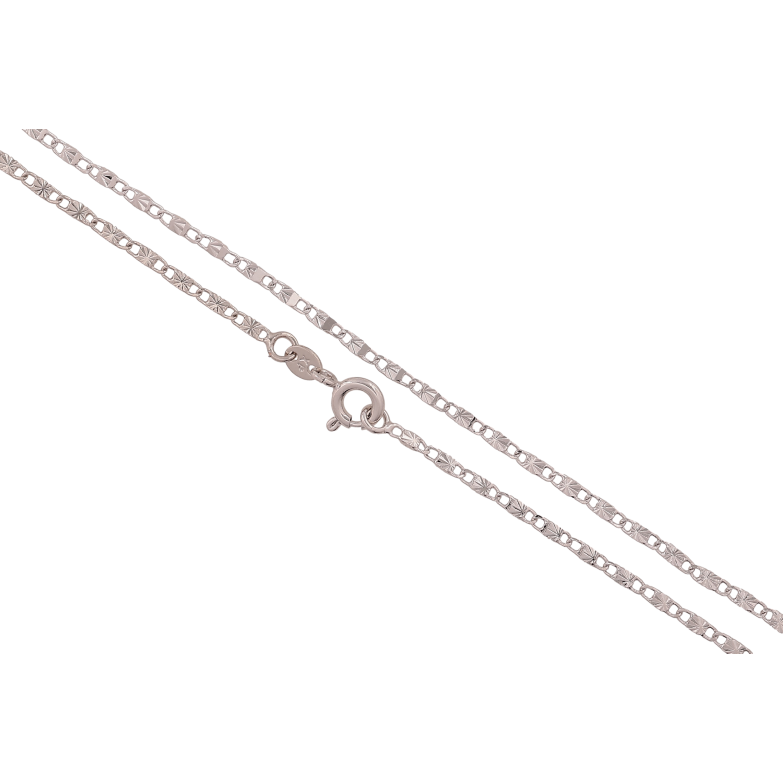 Цепочка Xuping цвет Родий "Плетение Морская цепь с узором" длина 45см х 2мм фото №1