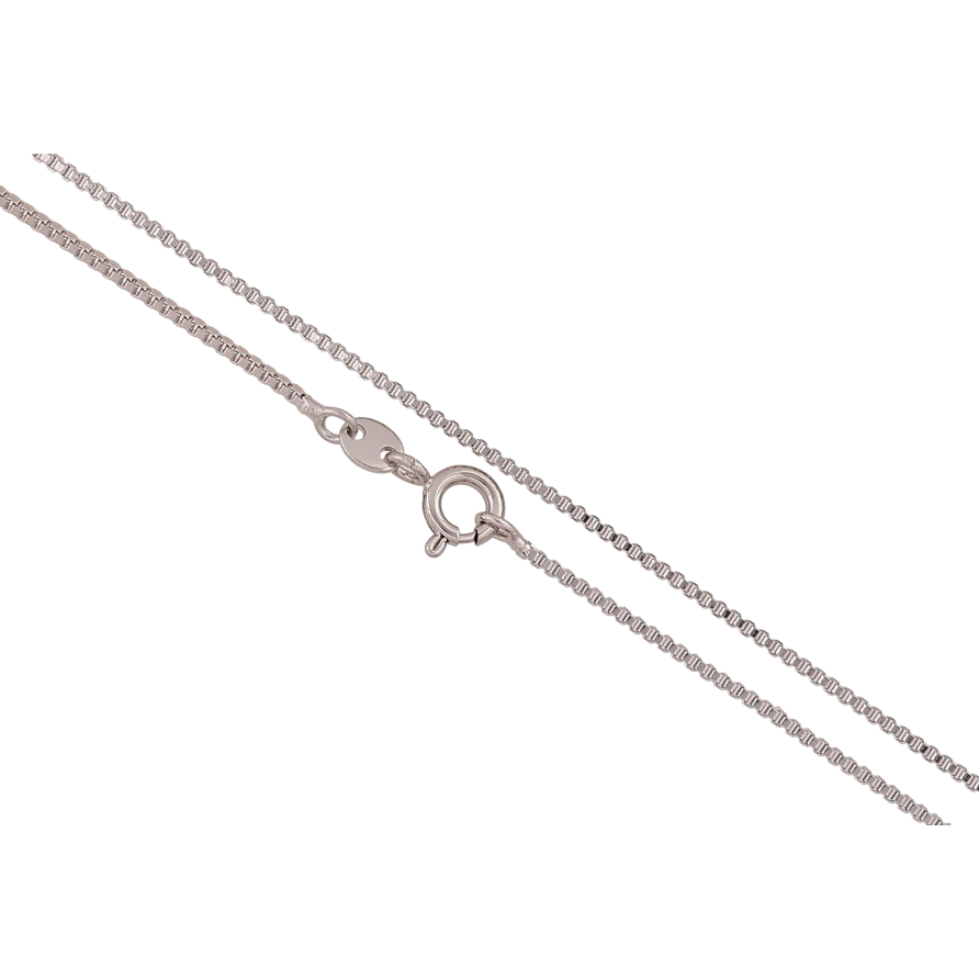 Ланцюжок Xuping колір Родій "Плетіння Венеціанське" довжина 45см х 1мм фото №1