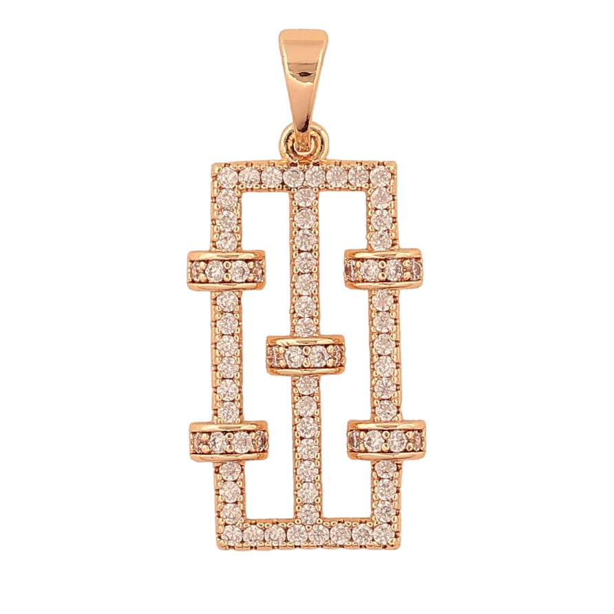 Кулон Xuping M&L цвет 18K "Узор с инкрустацией кристаллами" для цепочки до 5мм фото №1