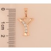 Кулон Xuping M&L цвет 18K "Буква Y" для цепочки до 5мм фото №2