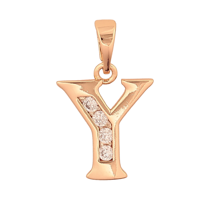 Кулон Xuping M&L колір 18K "Літера Y" для ланцюжка до 5мм фото №10