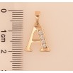 Кулон Xuping M&L цвет 18K "Буква A" для цепочки до 5мм фото №2