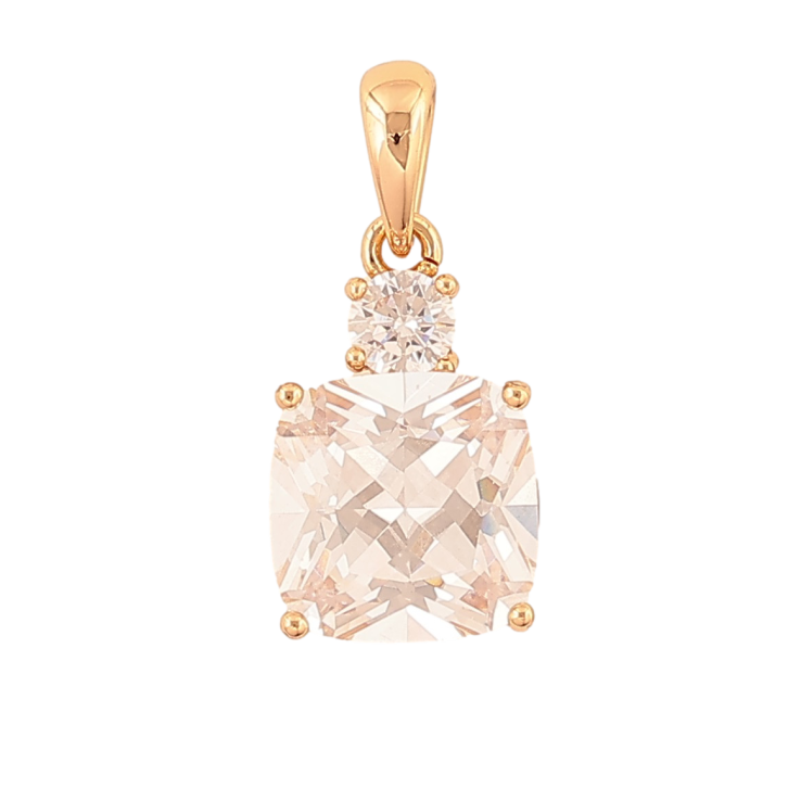 Кулон Xuping колір Позолота 18K "Два кристали" для ланцюжка до 4мм фото №17