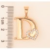Кулон Xuping колір Позолота 18K "Літера D з серцем" для ланцюжка до 7мм фото №2 Кулон Xuping колір Позолота 18K "Літера D з серцем" для ланцюжка до 7мм фото №2