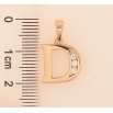 Кулон Xuping колір Позолота 18K "Літера D" для ланцюжка до 5мм фото №2 Кулон Xuping колір Позолота 18K "Літера D" для ланцюжка до 5мм фото №2