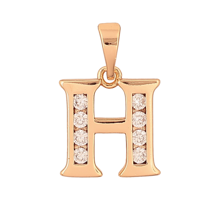 Кулон Xuping колір Позолота 18K "Літера H" для ланцюжка до 5мм фото №23