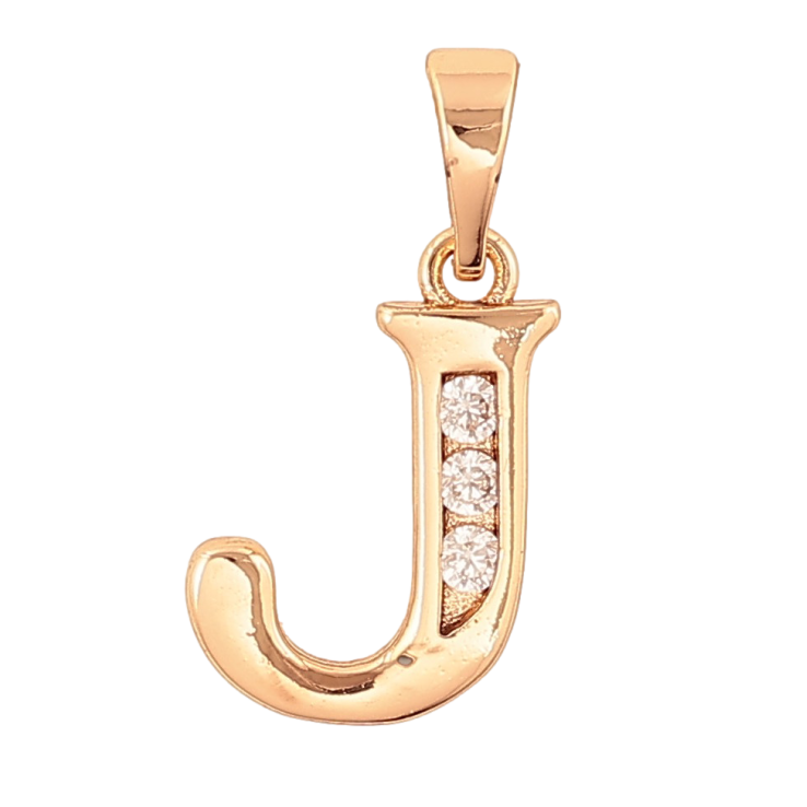 Кулон Xuping колір Позолота 18K "Літера J" для ланцюжка до 5мм фото №24