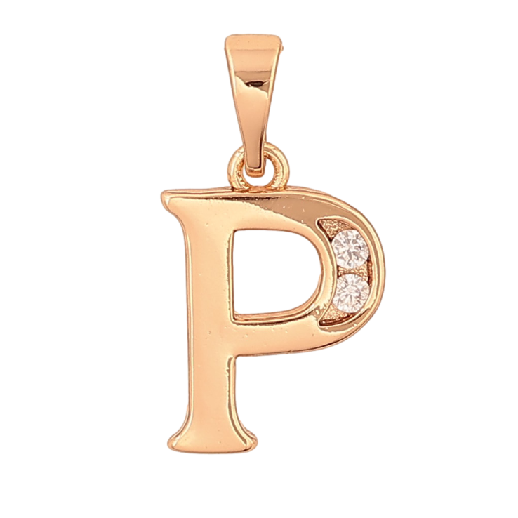 Кулон Xuping колір Позолота 18K "Літера P" для ланцюжка до 5мм фото №25