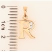 Кулон Xuping колір Позолота 18K "Літера R" для ланцюжка до 5мм фото №2 Кулон Xuping колір Позолота 18K "Літера R" для ланцюжка до 5мм фото №2
