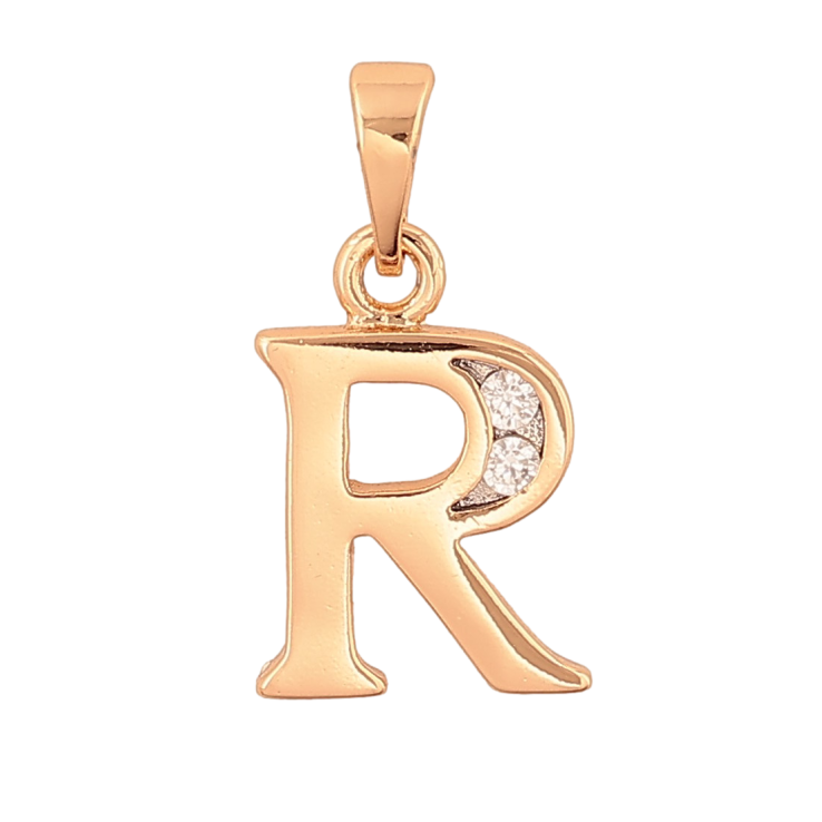 Кулон Xuping колір Позолота 18K "Літера R" для ланцюжка до 5мм фото №13