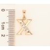 Кулон Xuping колір Позолота 18K "Літера Х" для ланцюжка до 5мм фото №2 Кулон Xuping колір Позолота 18K "Літера Х" для ланцюжка до 5мм фото №2
