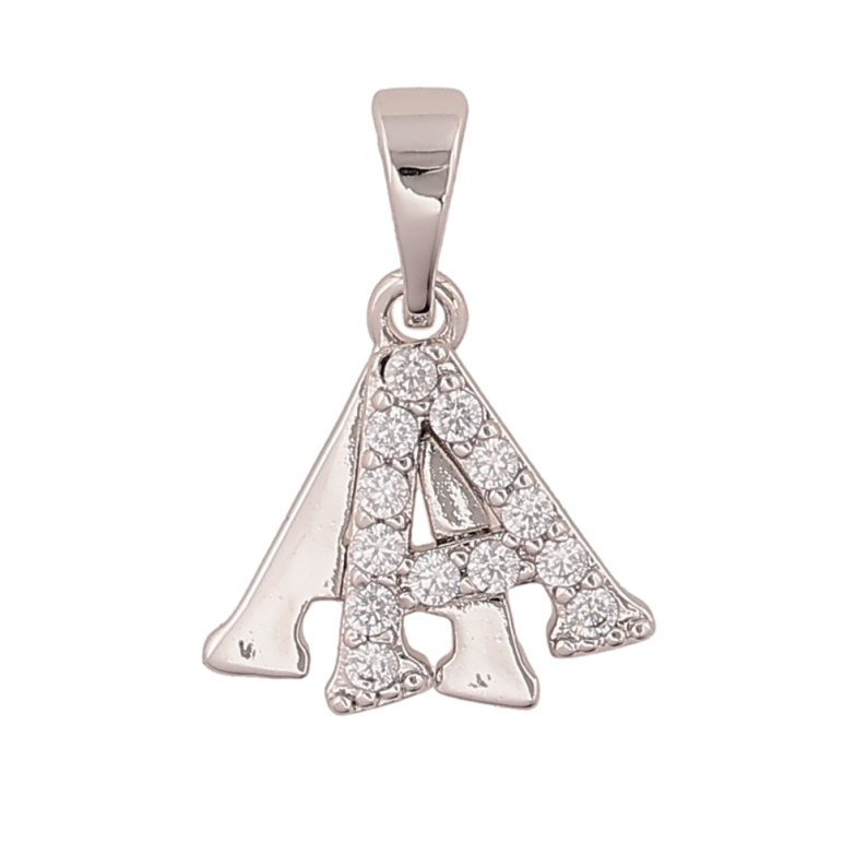 Кулон Xuping колір Родій "Літера А" для ланцюжка до 5мм фото №19