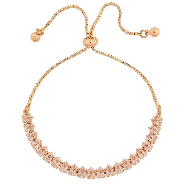 Браслет Xuping M&L колір 18К "Доріжка кристалів" на бігунку 8-23см х 1-5мм фото №4 Браслет Xuping M&L колір 18К "Доріжка кристалів" на бігунку 8-23см х 1-5мм фото №4