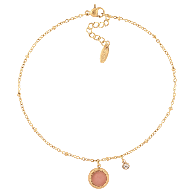 Браслет Xuping ТТМ Stainless Steel колір 14К на ногу "Ланцюжок з підвісками" довжина з дод. ланцюжком 24.5-28см х 2мм фото №6 Браслет Xuping ТТМ Stainless Steel колір 14К на ногу "Ланцюжок з підвісками" довжина з дод. ланцюжком 24.5-28см х 2мм фото №6