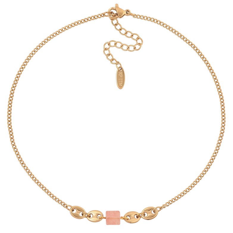 Браслет Xuping ТТМ Stainless Steel колір 14К на ногу "Ланцюжок з декоративними вставками" довжина з дод. ланцюжком 29-34.5см х 2-6мм фото №1 Браслет Xuping ТТМ Stainless Steel колір 14К на ногу "Ланцюжок з декоративними вставками" довжина з дод. ланцюжком 29-34.5см х 2-6мм фото №1