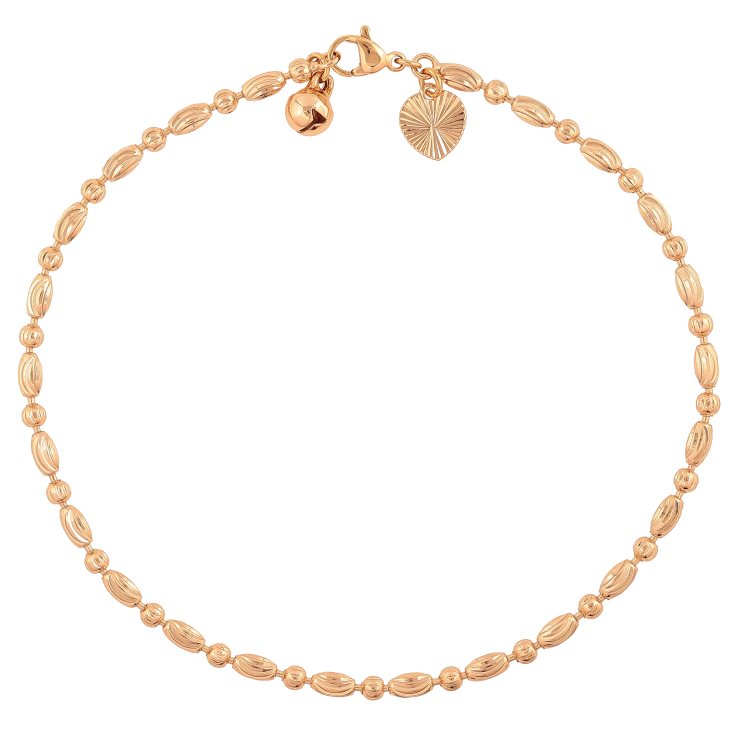 Браслет Xuping колір Позолота 18K на ногу "Ланцюжок Перлина з візерунком" розмір 27см х 3мм фото №19 Браслет Xuping колір Позолота 18K на ногу "Ланцюжок Перлина з візерунком" розмір 27см х 3мм фото №19