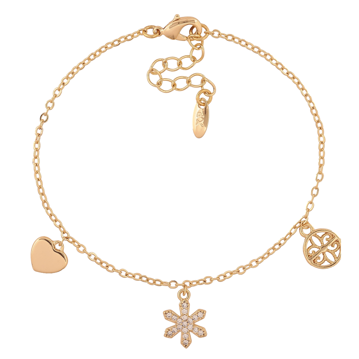 Браслет Xuping колір Позолота 14K "Ланцюжок з підвісками" розмір з дод. ланцюжком 17.5-20.5см х 1.5мм фото №25 Браслет Xuping колір Позолота 14K "Ланцюжок з підвісками" розмір з дод. ланцюжком 17.5-20.5см х 1.5мм фото №25