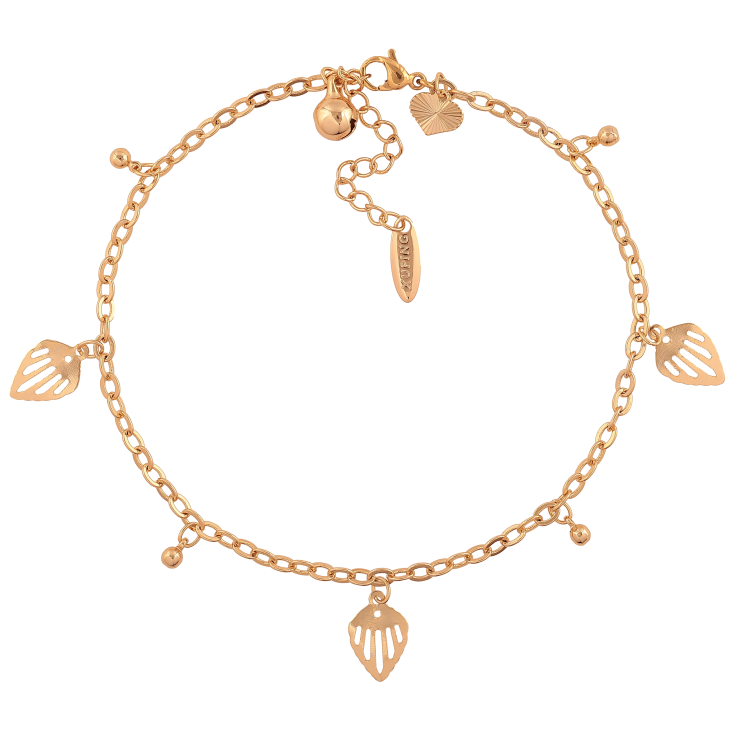 Браслет Xuping колір Позолота 18K на ногу "Ланцюжок з підвісками" розмір з доп.ланцюжком 22.5-26.5см х 3мм фото №24 Браслет Xuping колір Позолота 18K на ногу "Ланцюжок з підвісками" розмір з доп.ланцюжком 22.5-26.5см х 3мм фото №24