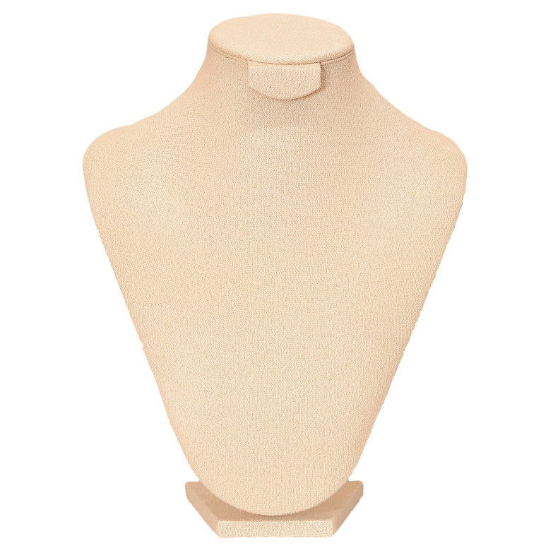 Підставка шия під кольє, ланцюжки, сережки молочна ВШ - 26х21см фото №1