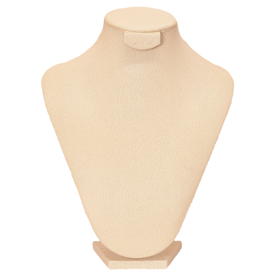 Підставка шия під кольє, ланцюжки, сережки молочна ВШ - 26х21см фото №1