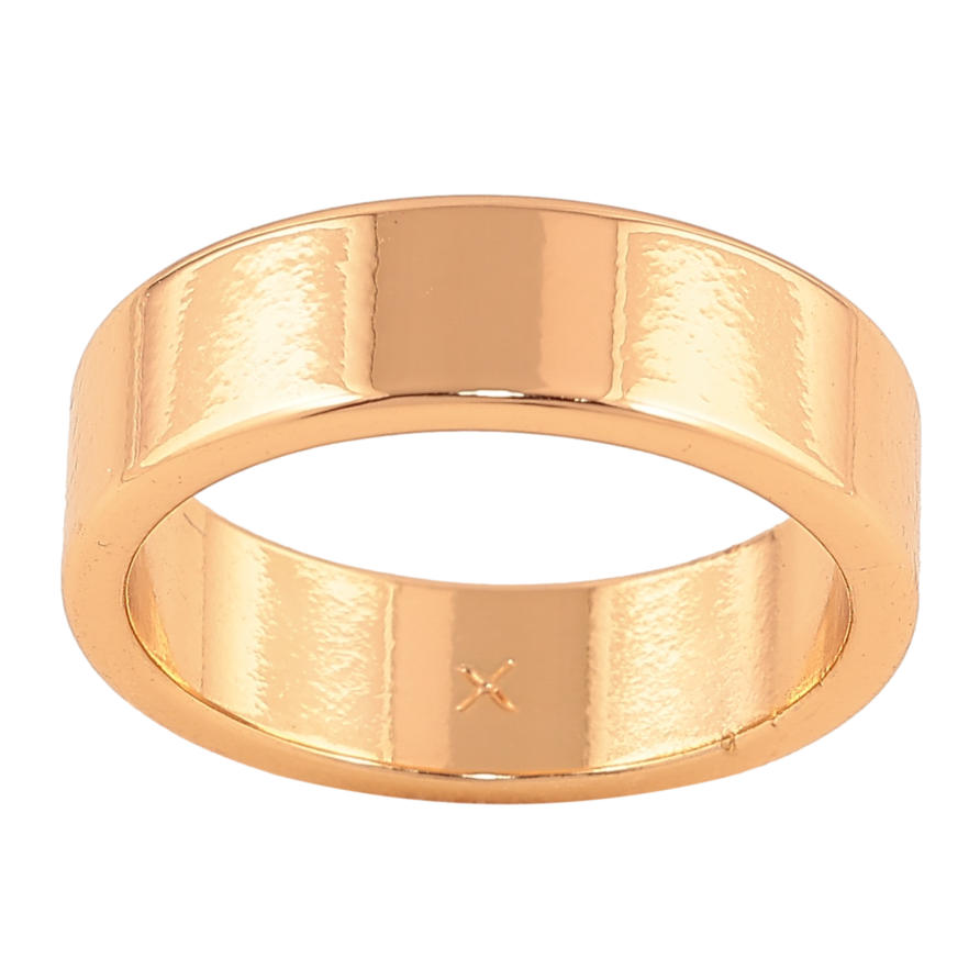 Каблучка Xuping Позолота 18K "Американка Обручка 6мм" фото №1