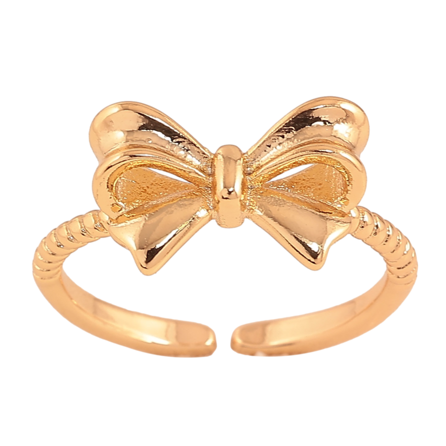 Каблучка Xuping колір Позолота 18K "Бант" фото №1