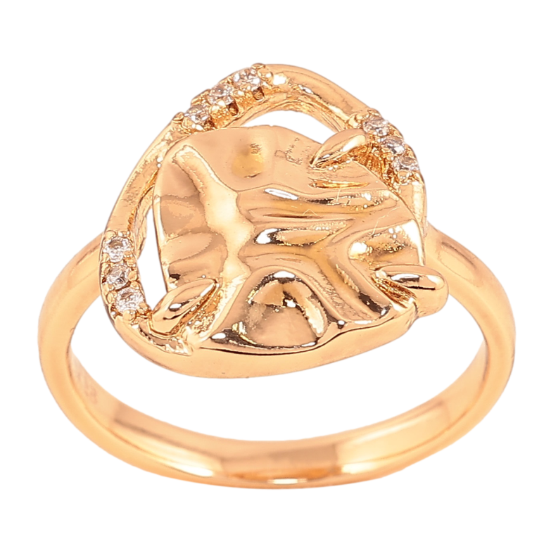 Кольцо Xuping цвет Позолота 18K "Узор с кристаллами" фото №1 Кольцо Xuping цвет Позолота 18K "Узор с кристаллами" фото №1