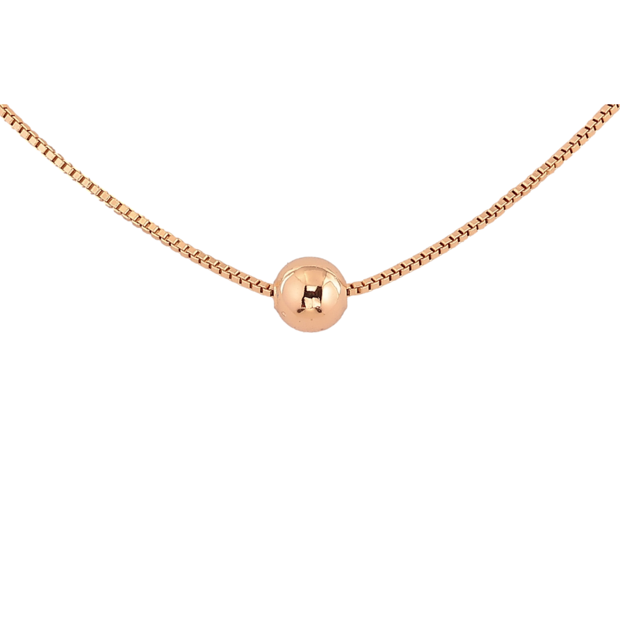 Кулон на ланцюжку Xuping колір Позолота 18К "Бусина, ø 7мм" довжина 46-51см х 1мм фото №1 Кулон на ланцюжку Xuping колір Позолота 18К "Бусина, ø 7мм" довжина 46-51см х 1мм фото №1