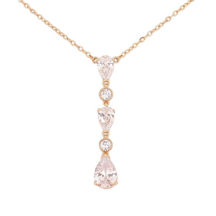 Кулон на ланцюжку Xuping колір Позолота 18К "Кристальний блиск" довжина 43-46см х 2мм фото №19