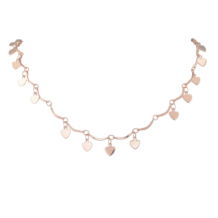 Кольє Fallon колір Позолота 18К "Сердечка" довжина 59см х 1.5мм фото №23 Кольє Fallon колір Позолота 18К "Сердечка" довжина 59см х 1.5мм фото №23