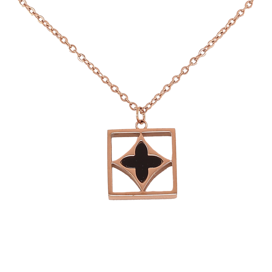 Підвіска на ланцюжку Нержавіюча сталь "Конюшина" довжина 41-46см х 1.5мм фото №1