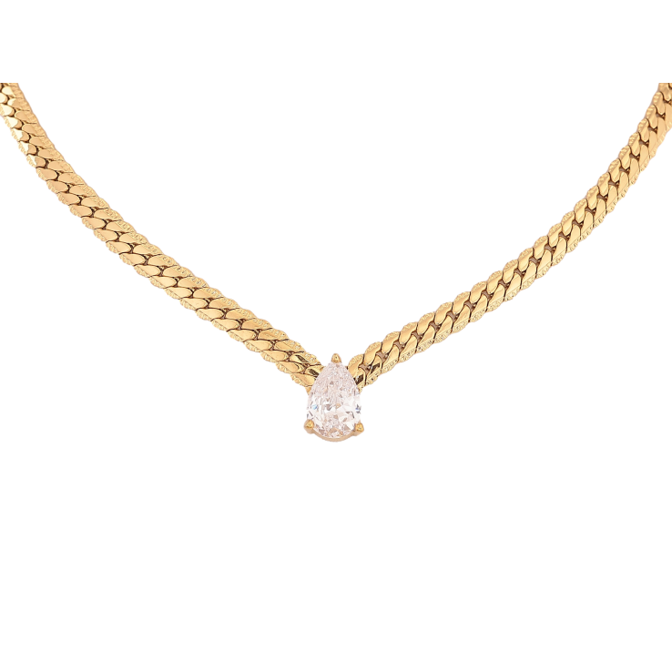 Підвіска на ланцюжку Нержавіюча сталь "Кристальна крапелька" довжина 41-46см х 4мм фото №17 Підвіска на ланцюжку Нержавіюча сталь "Кристальна крапелька" довжина 41-46см х 4мм фото №17