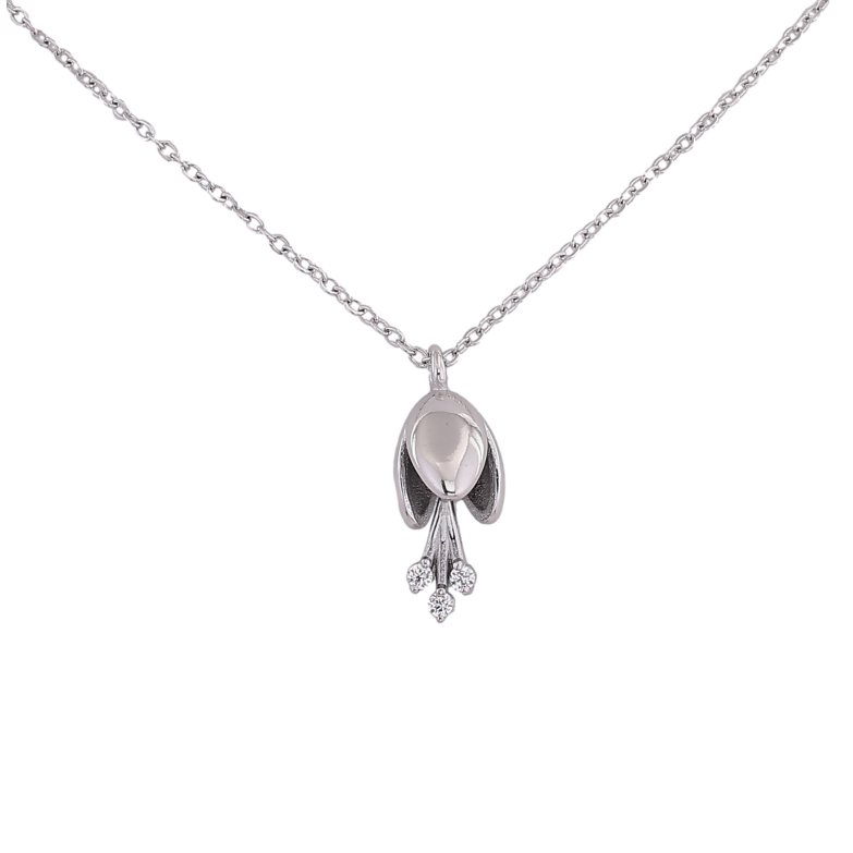 Підвіска на ланцюжку Нержавіюча сталь "Квіточка" длина 41-46см х 1мм фото №3