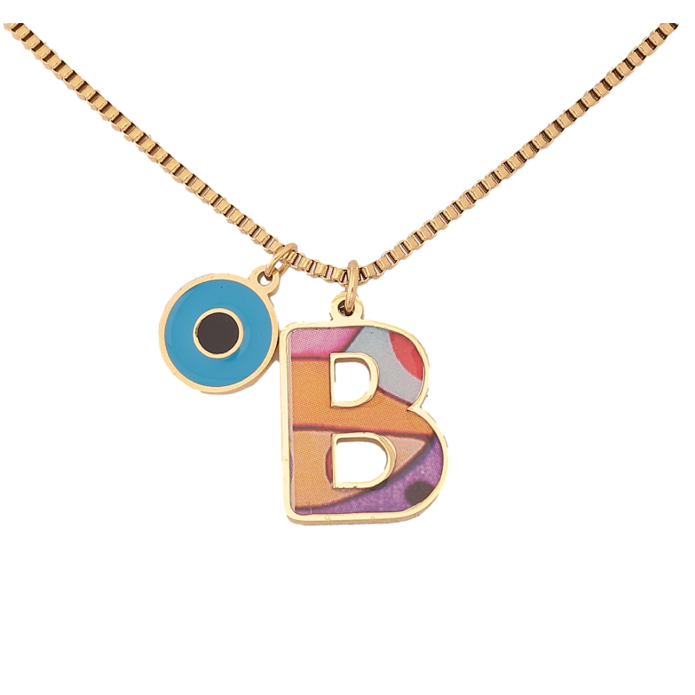 Підвіска на ланцюжку Xuping ТТМ Stainless Steel колір 14К "Літера В" довжина 42-48см х 2мм фото №9