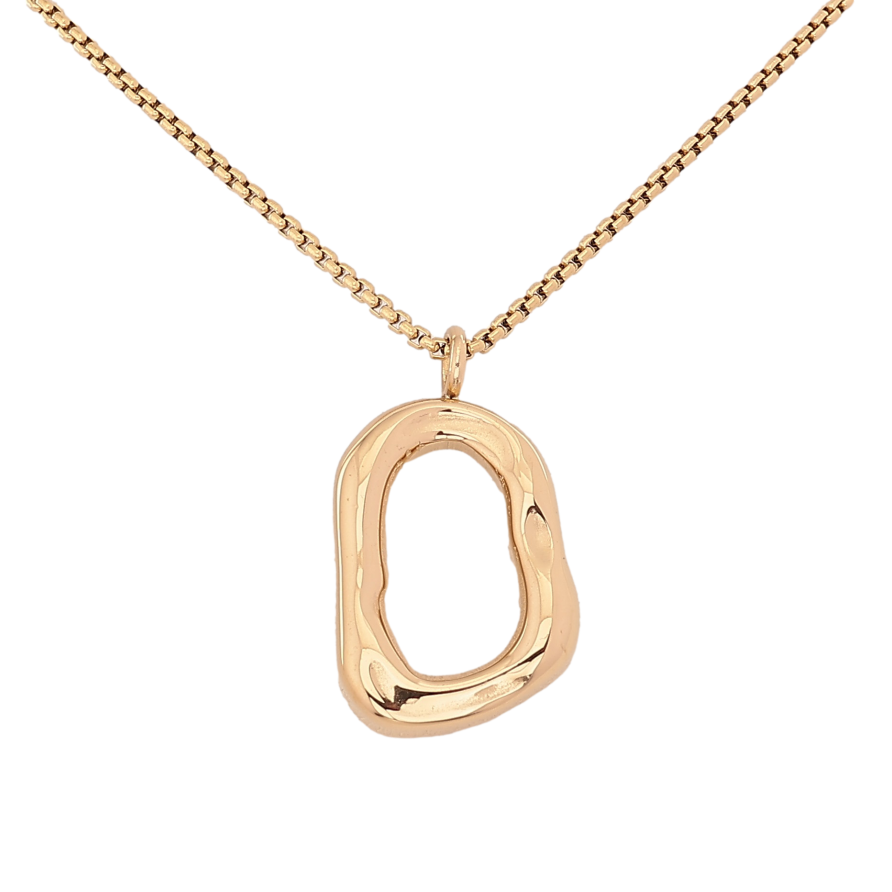 Підвіска на ланцюжку Xuping ТТМ Stainless Steel колір 14К "Декоративна підвіска" довжина 45-50см х 1.5мм фото №1