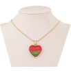 Підвіска на ланцюжку Xuping ТТМ Stainless Steel колір 14К "Червоно-зелене серце" довжина 45-50см х 1мм фото №2 Підвіска на ланцюжку Xuping ТТМ Stainless Steel колір 14К "Червоно-зелене серце" довжина 45-50см х 1мм фото №2