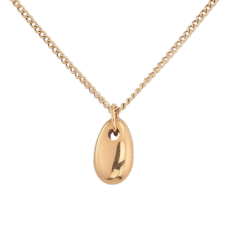 Підвіска на ланцюжку Xuping ТТМ Stainless Steel колір 14К "Крапелька" довжина 45-50см х 1.5мм фото №1